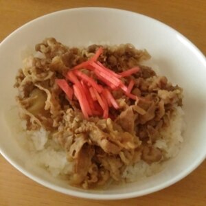 牛丼♪お汁たっぷり♪